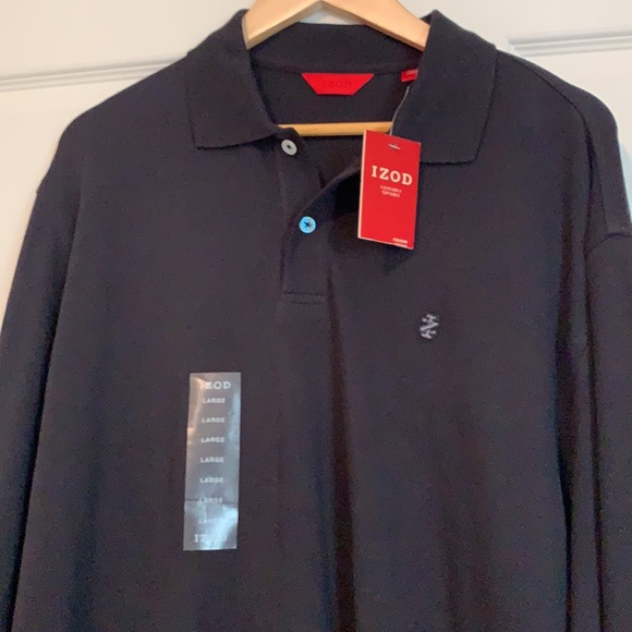 NWT - Men’s IZOD Long Sleeve Polo Shirt - Picture 2 of 5